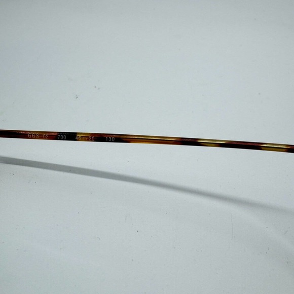 Logo Paris France 663 730 46-20-130 Gold Brown Full Rim Eyeglasses Frame H9818 - Picture 6 of 7